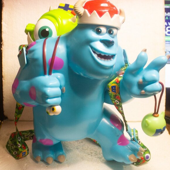 Disney Parks Santa Sulley and Mike Popcorn Bucket Pre-owned - Picture 1 of 9